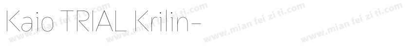 Kaio TRIAL Krilin字体转换